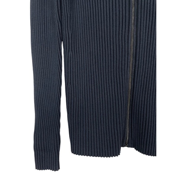 COS Blue Ribbed Stretch Full-Zip Jacket | Large - Picture 4 of 9